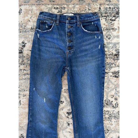 Abercrombie And Fitch Women’s The Kick Flare Ultra High Rise Denim Jeans 26/2S - Picture 2 of 6